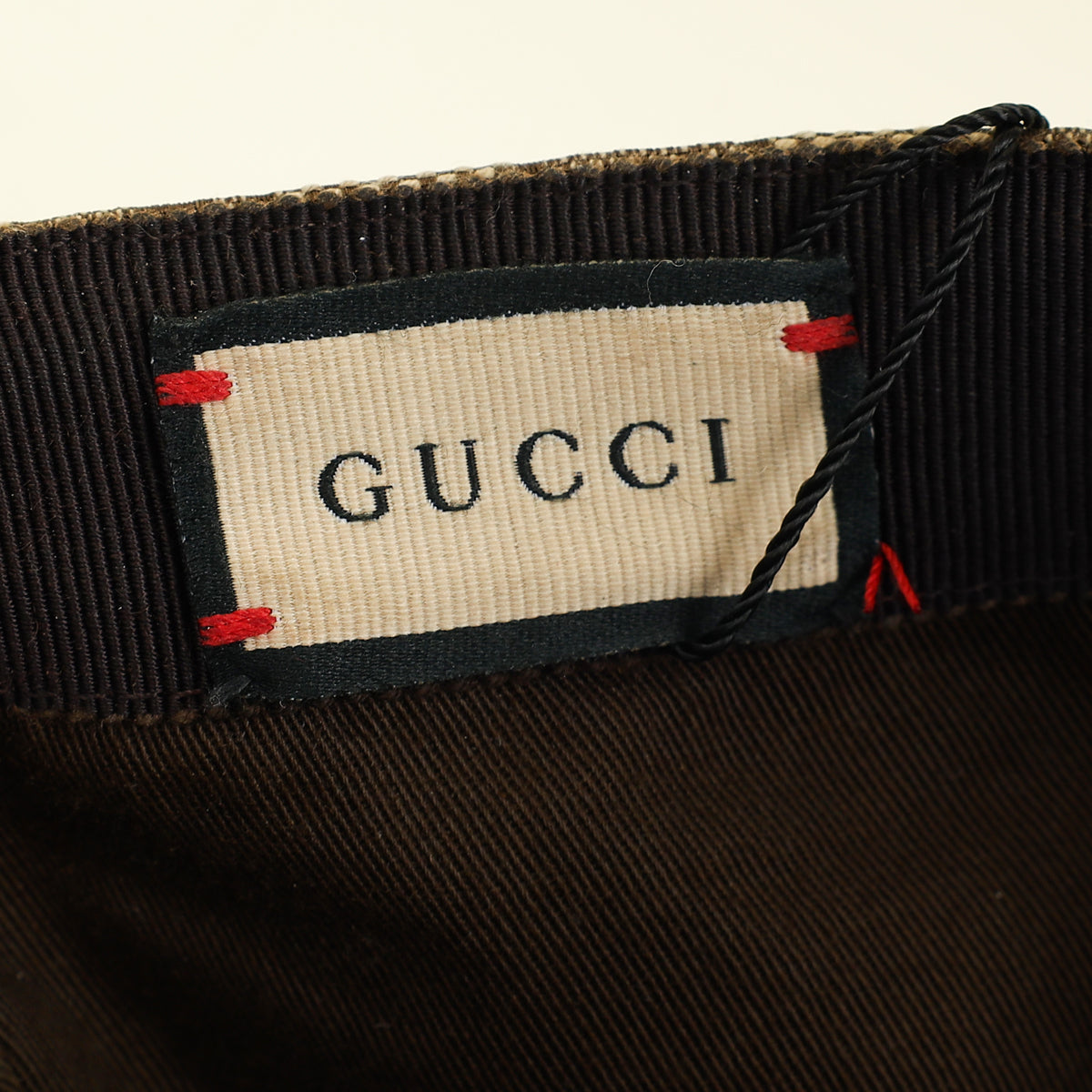 Gucci Ebony GG Web Baseball Hat