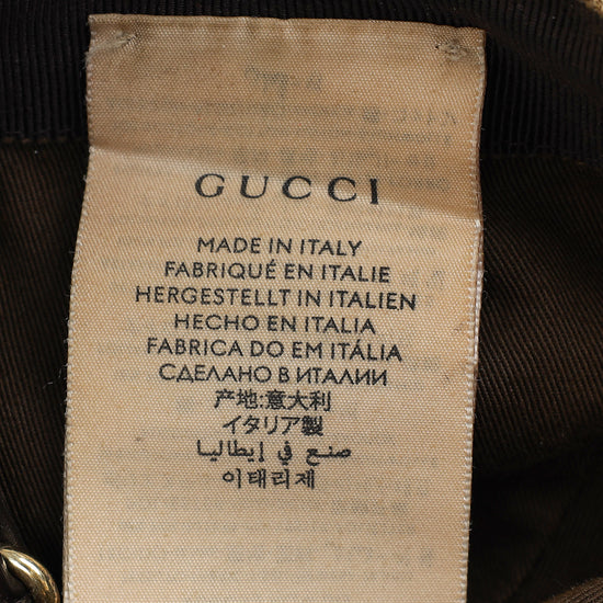 Gucci Ebony GG Web Baseball Hat