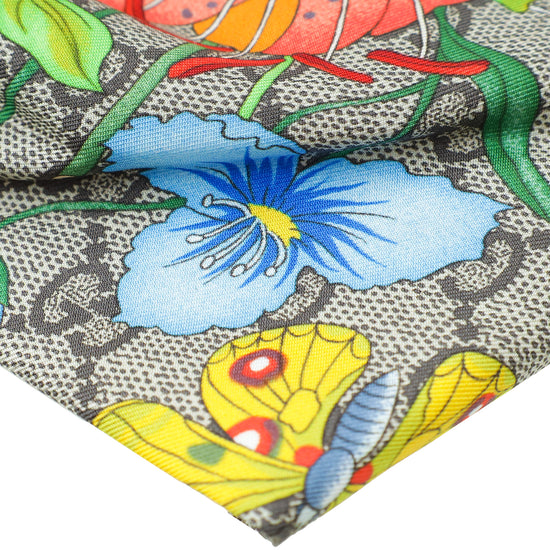 Gucci Multicolor GG Flora Silk Medium Headband