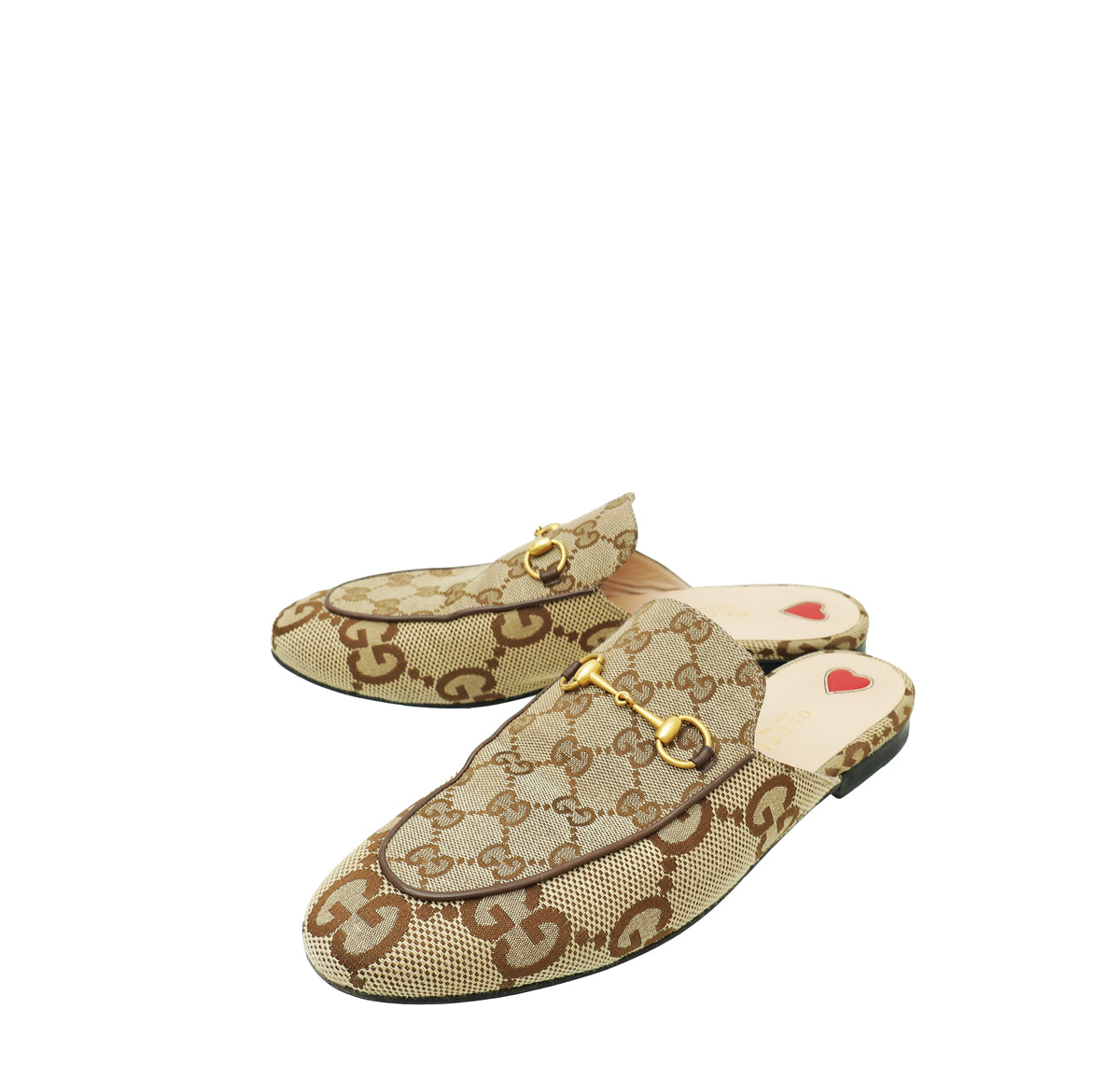 Gucci Ebony GG Princetown Mules 40.5-Gucci-THE CLOSET