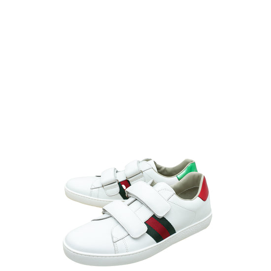 Gucci Tricolor Ace Velcro Sneakers 38