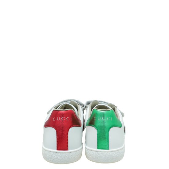 Gucci Tricolor Ace Velcro Sneakers 38