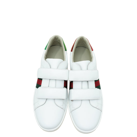 Gucci Tricolor Ace Velcro Sneakers 38