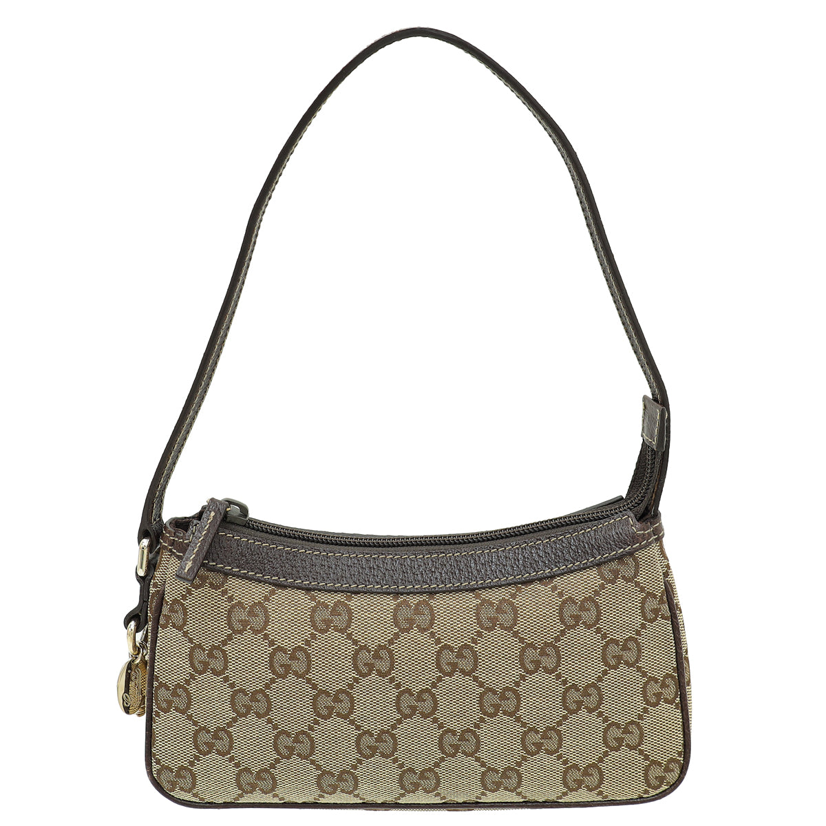 Gucci Ebony GG Charm Pochette Bag - Main Image