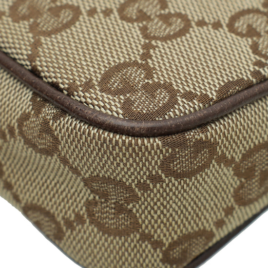 Gucci Ebony GG Charm Pochette Bag
