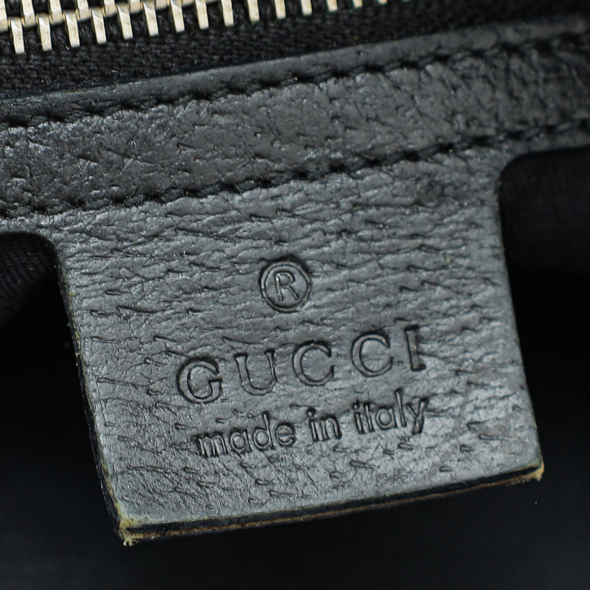 Gucci Black GG Bamboo Ring Hobo Bag