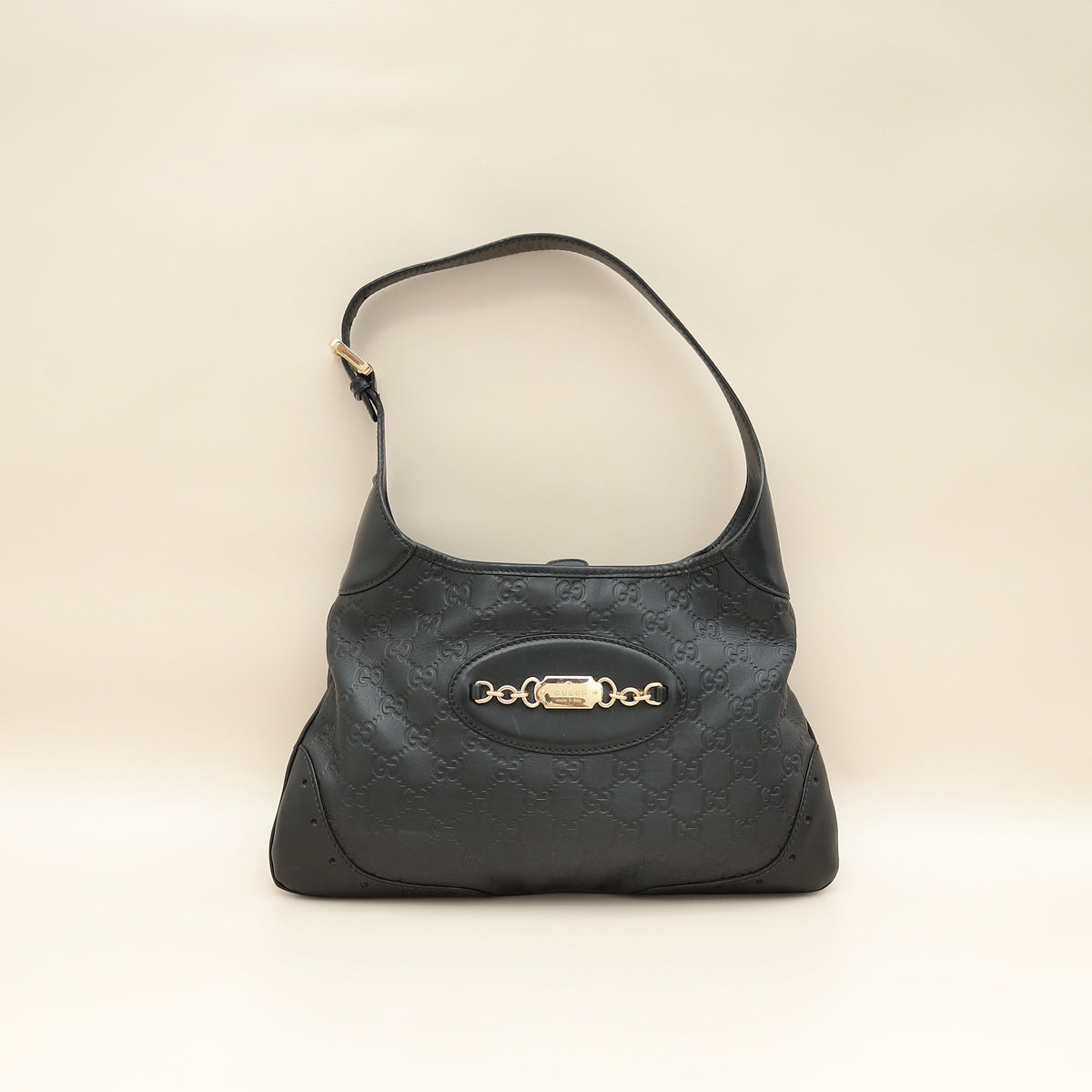 Gucci Black GG Guccissima Punch Hobo Bag-Gucci-THE CLOSET
