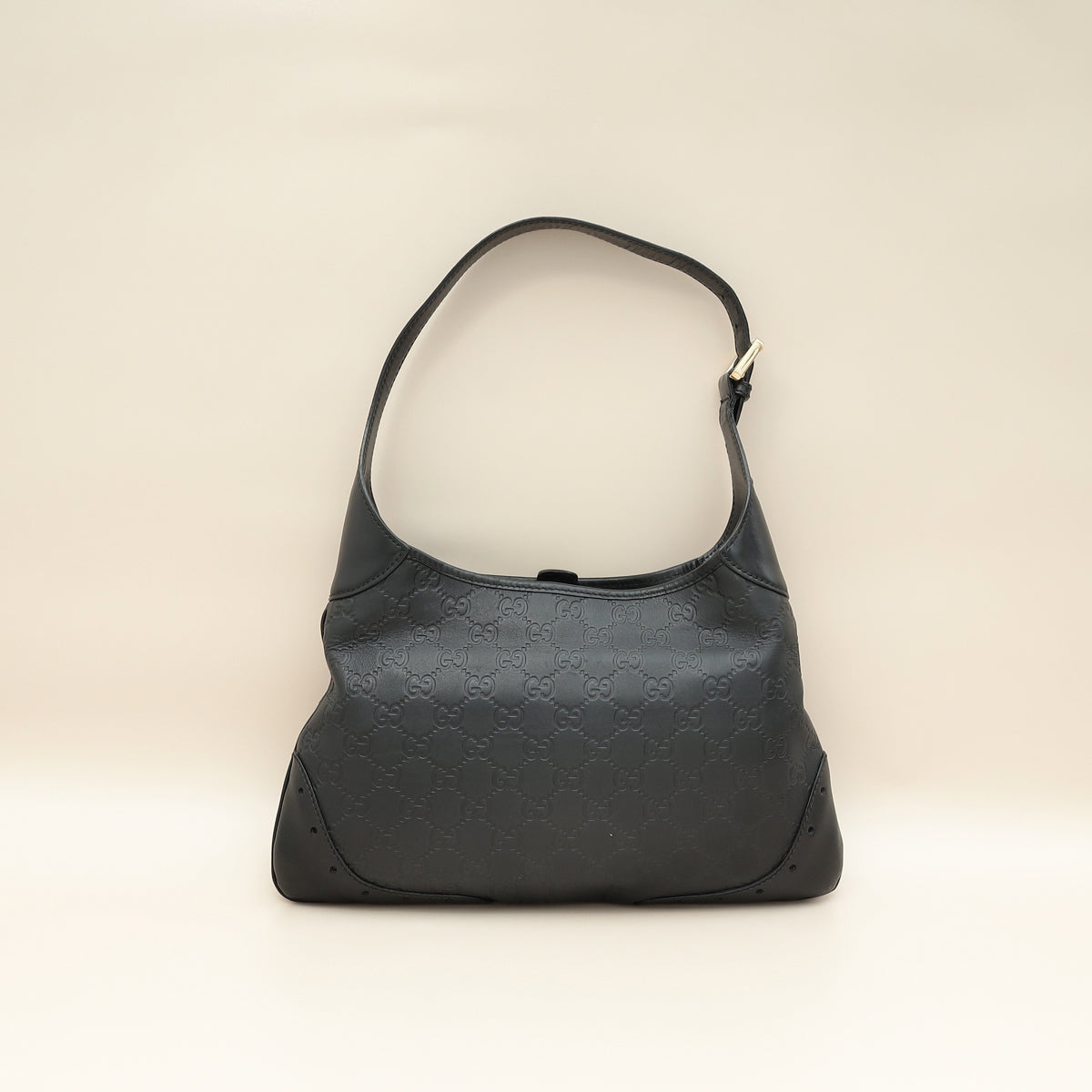 Gucci Black GG Guccissima Punch Hobo Bag-Gucci-THE CLOSET