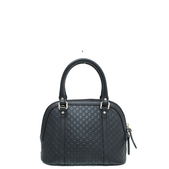 Gucci Microguccissima Dome Bag Small Black in Leather - US