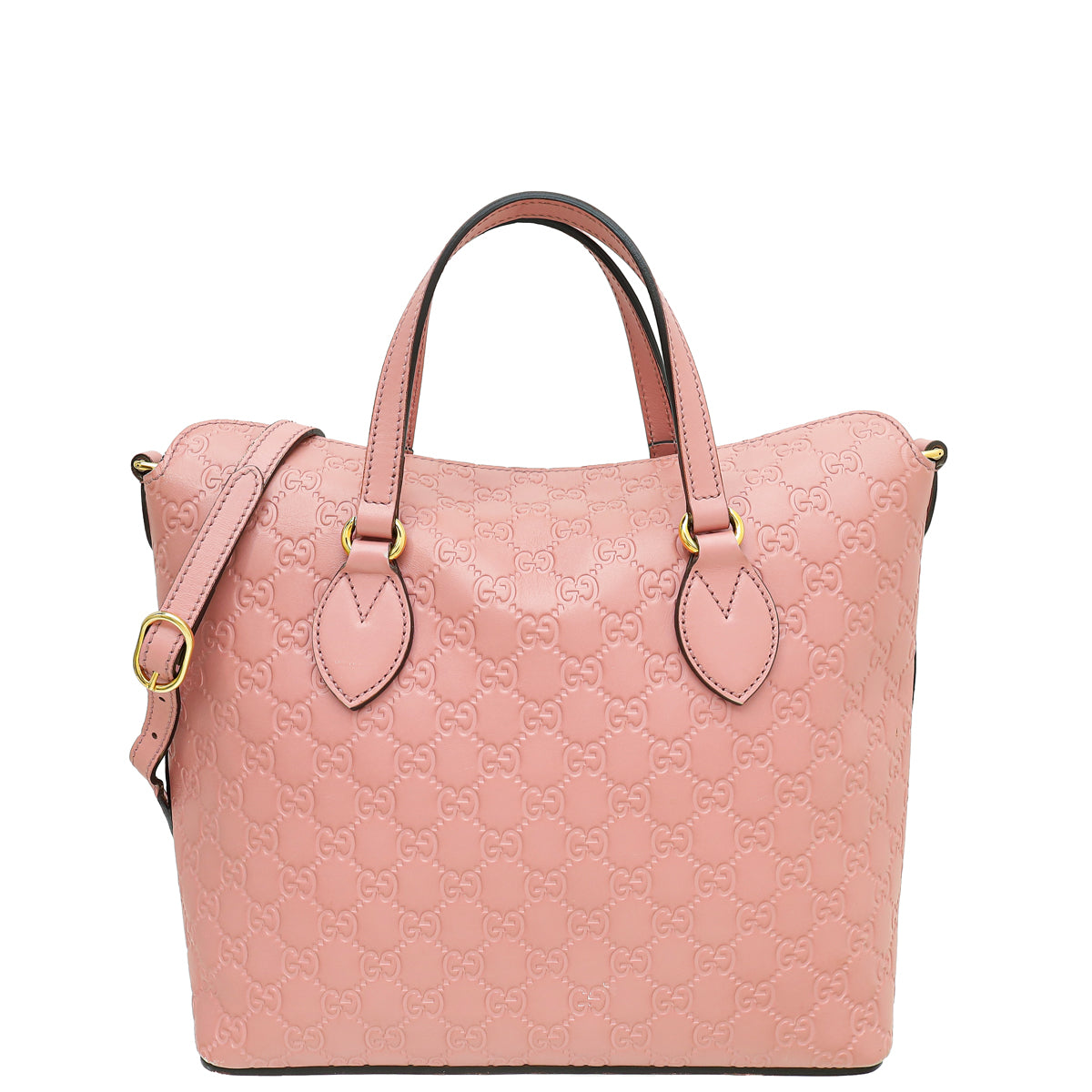 Gucci Pink GG Guccissima Foldover Linea Bag-Gucci-THE CLOSET