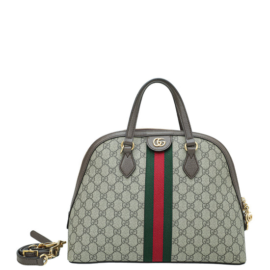 Gucci Multicolor GG Supreme Web Ophidia Top Handle Dome Bag