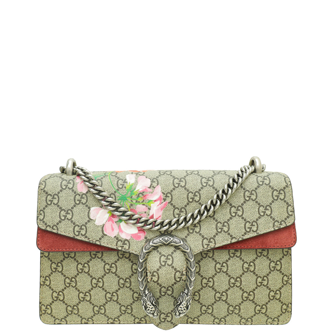 Gucci Bicolor GG Supreme Blooms Print Dionysus Small Flap Bag-Gucci-THE CLOSET