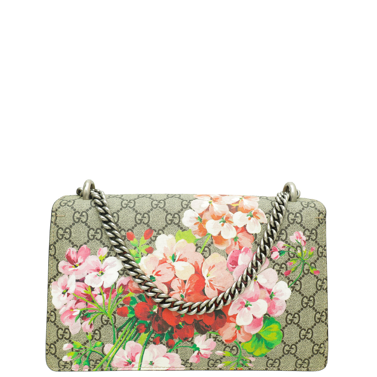 Gucci Bicolor GG Supreme Blooms Print Dionysus Small Flap Bag-Gucci-THE CLOSET