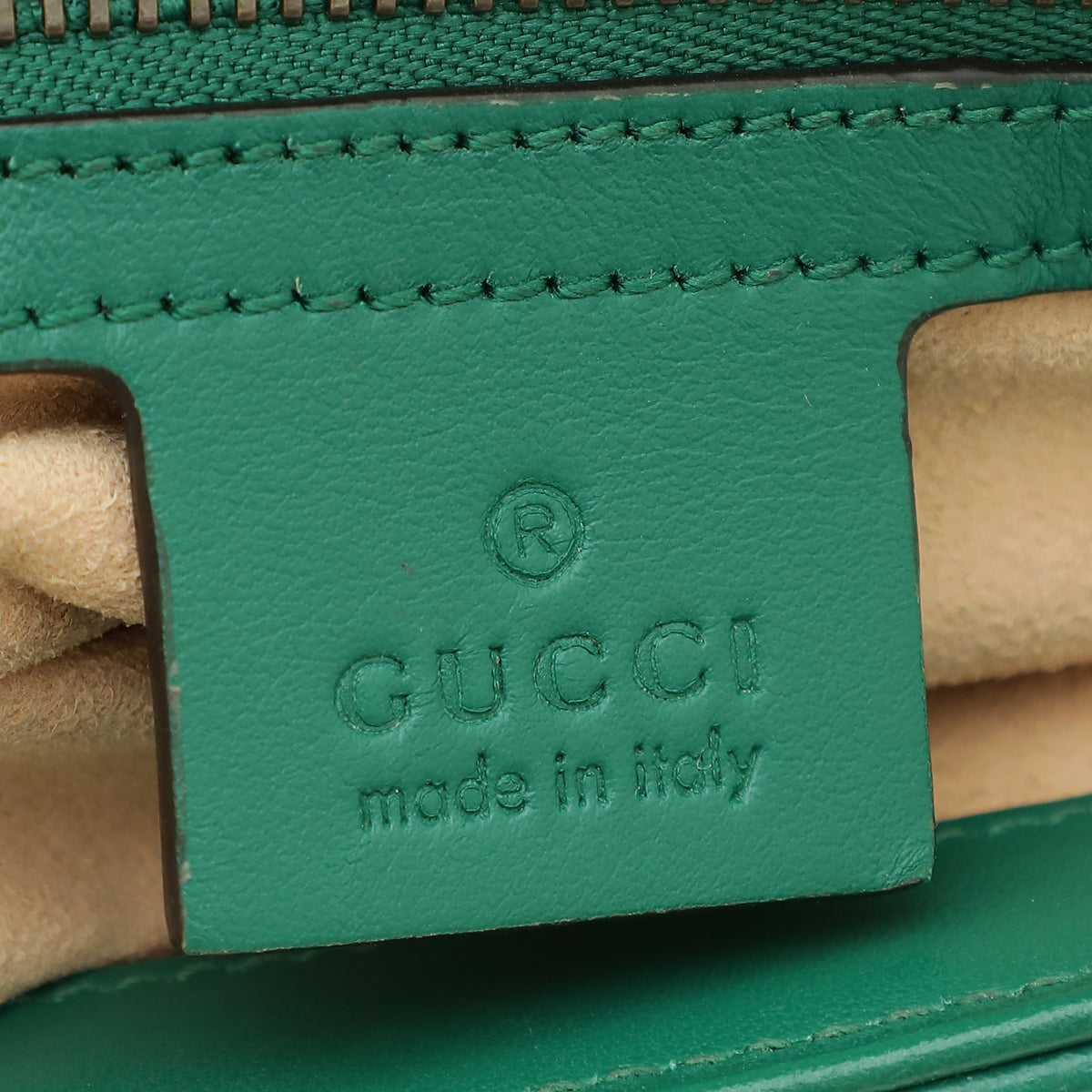 Gucci Green GG Marmont Small Shoulder Bag