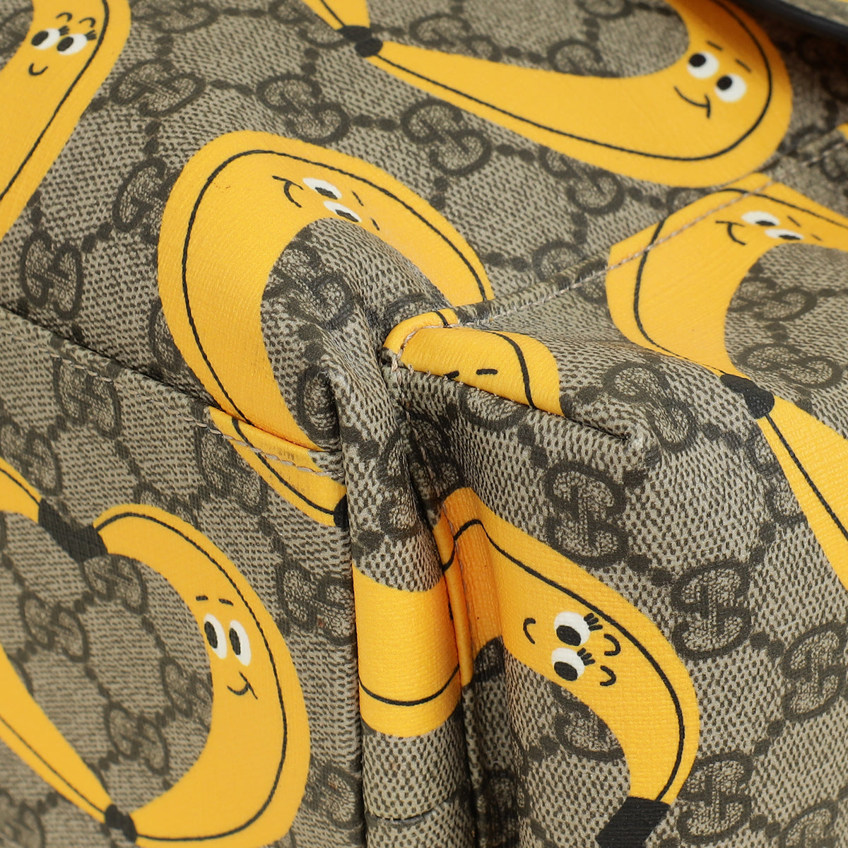Gucci Ebony Multicolor x Nina Dzyvulska GG Supreme Banana Print Diaper Bag