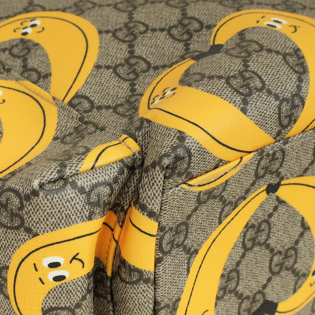 Gucci Ebony Multicolor x Nina Dzyvulska GG Supreme Banana Print Diaper Bag