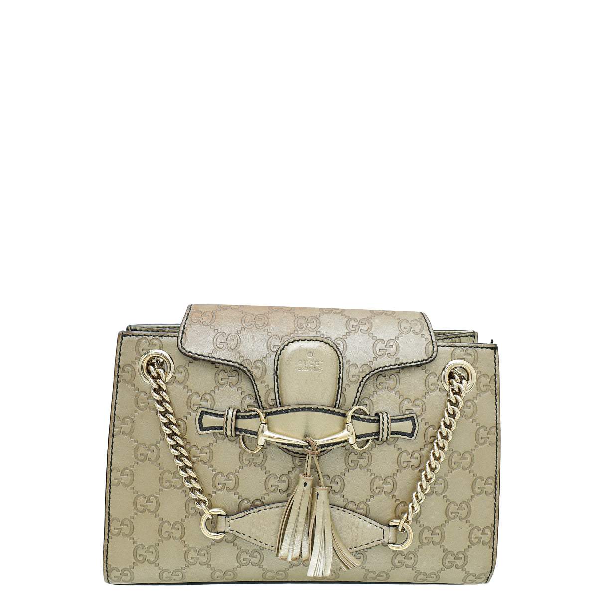 Gucci Champagne GG Guccissima Emily Small Shoulder Bag-Gucci-THE CLOSET