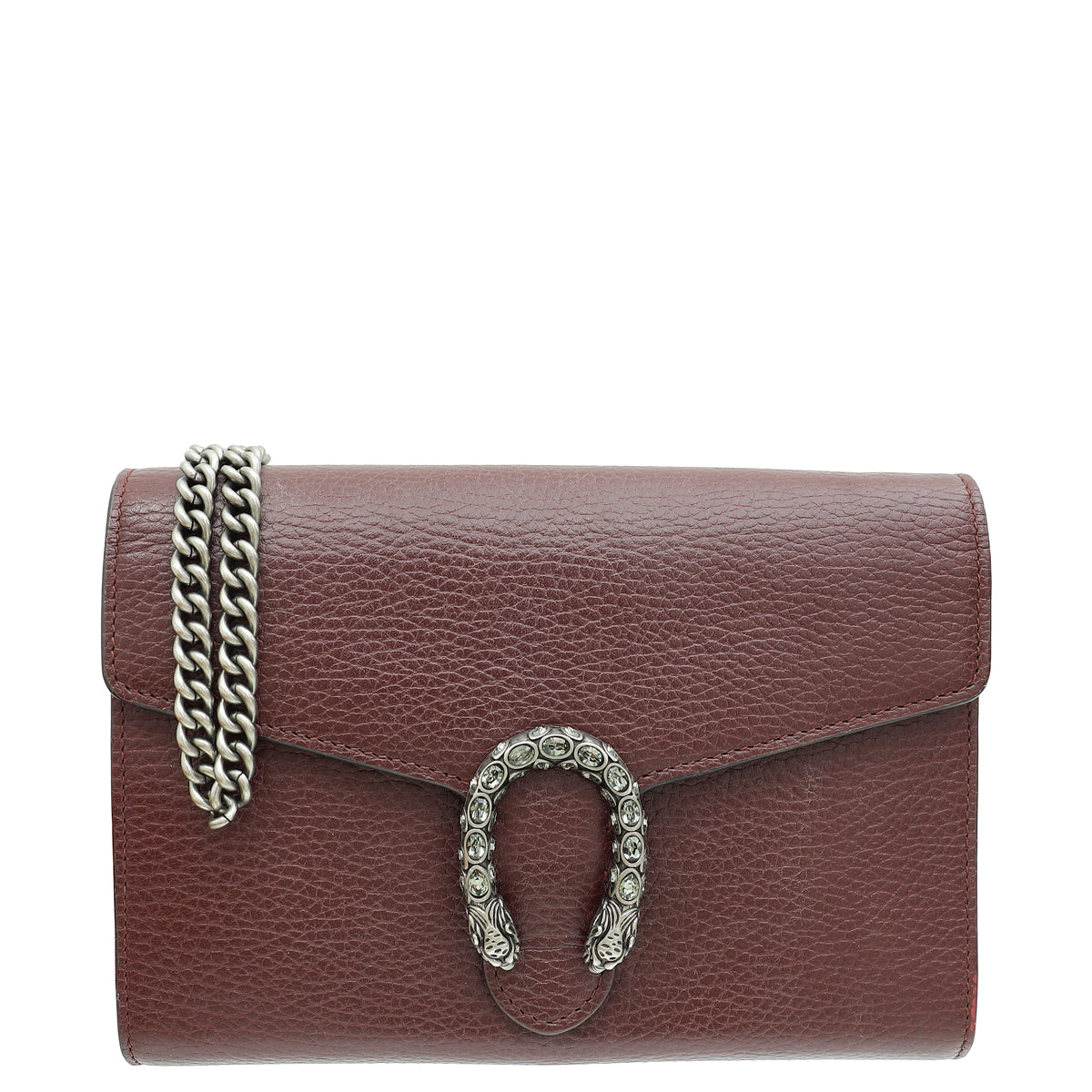 Gucci Burgundy Dionysus Mini Chain Shoulder Bag-Gucci-THE CLOSET