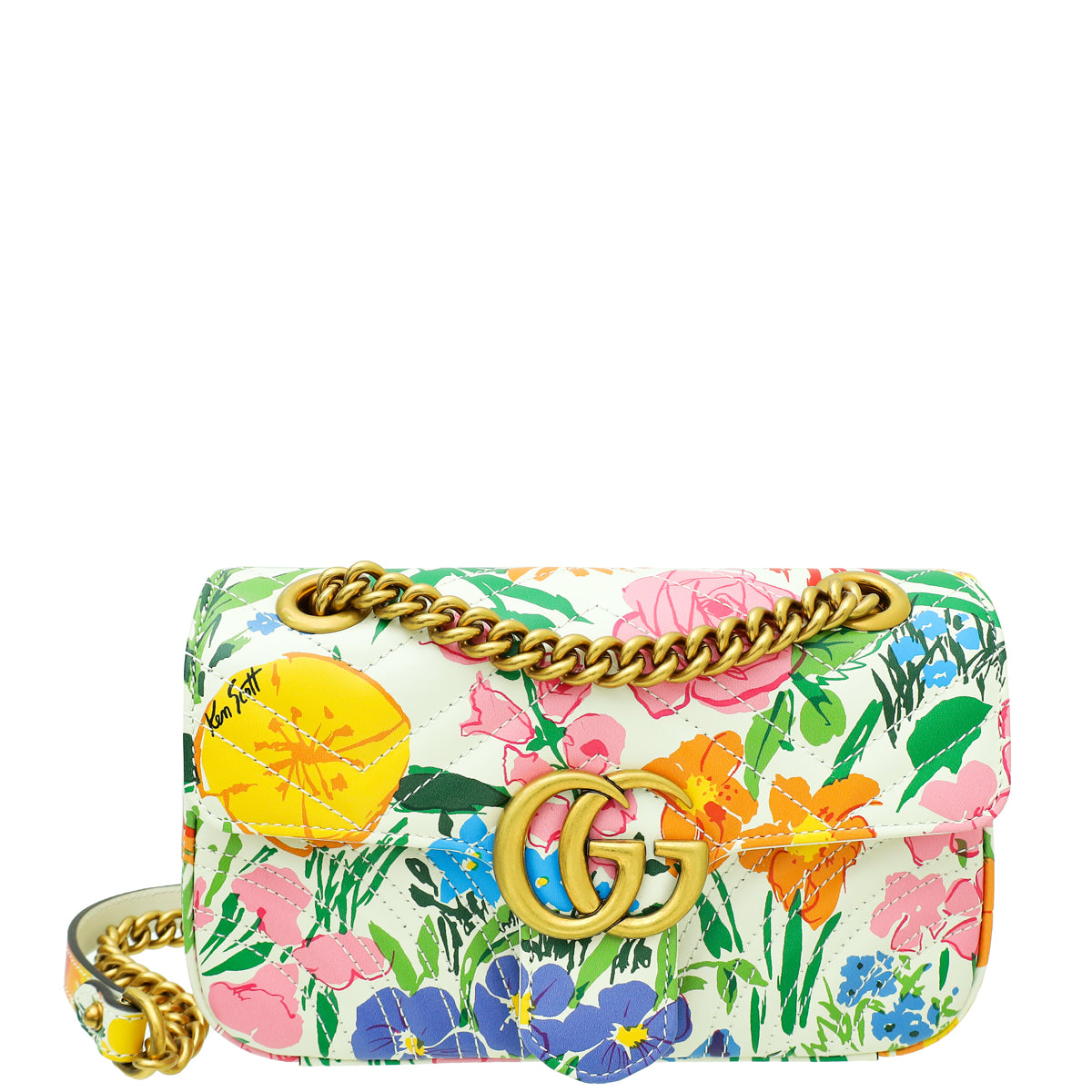 Gucci Multicolor X KEN SCOTT GG Marmont Mini Shoulder Bag-Gucci-THE CLOSET