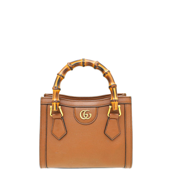 Gucci Brown Diana Tote Mini Bag