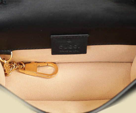 Gucci Black Sylvie Super Mini Chain Bag
