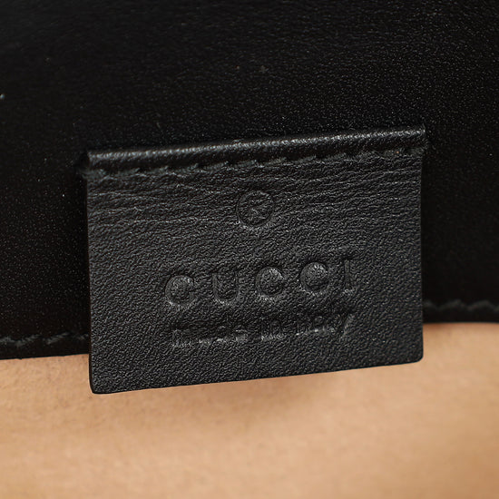 Gucci Black Sylvie Super Mini Chain Bag