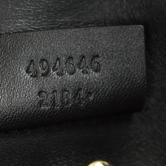 Gucci Black Sylvie Super Mini Chain Bag