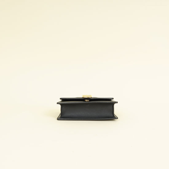 Gucci Black Sylvie Super Mini Chain Bag