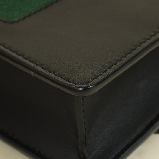 Gucci Black Sylvie Super Mini Chain Bag