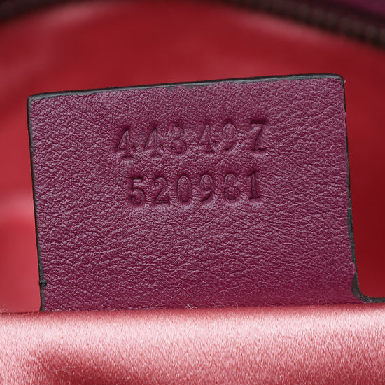 GUCCI GG Marmont Velvet Small Shoulder Bag Purple 443497