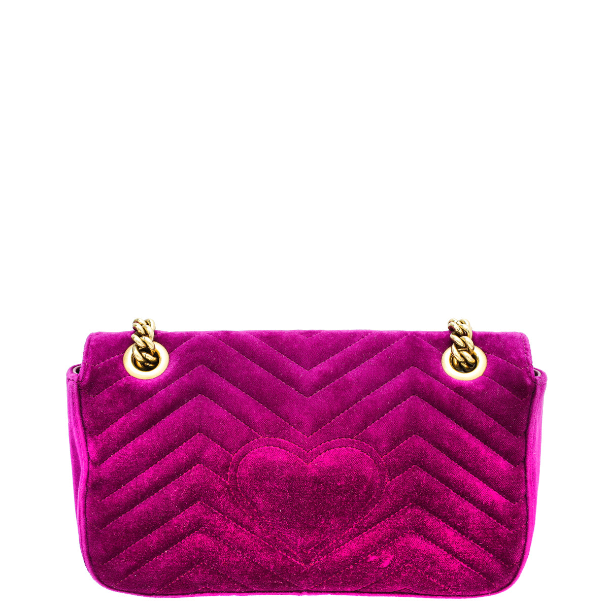 Gucci Violet Velvet GG Marmont Small Bag-Gucci-THE CLOSET