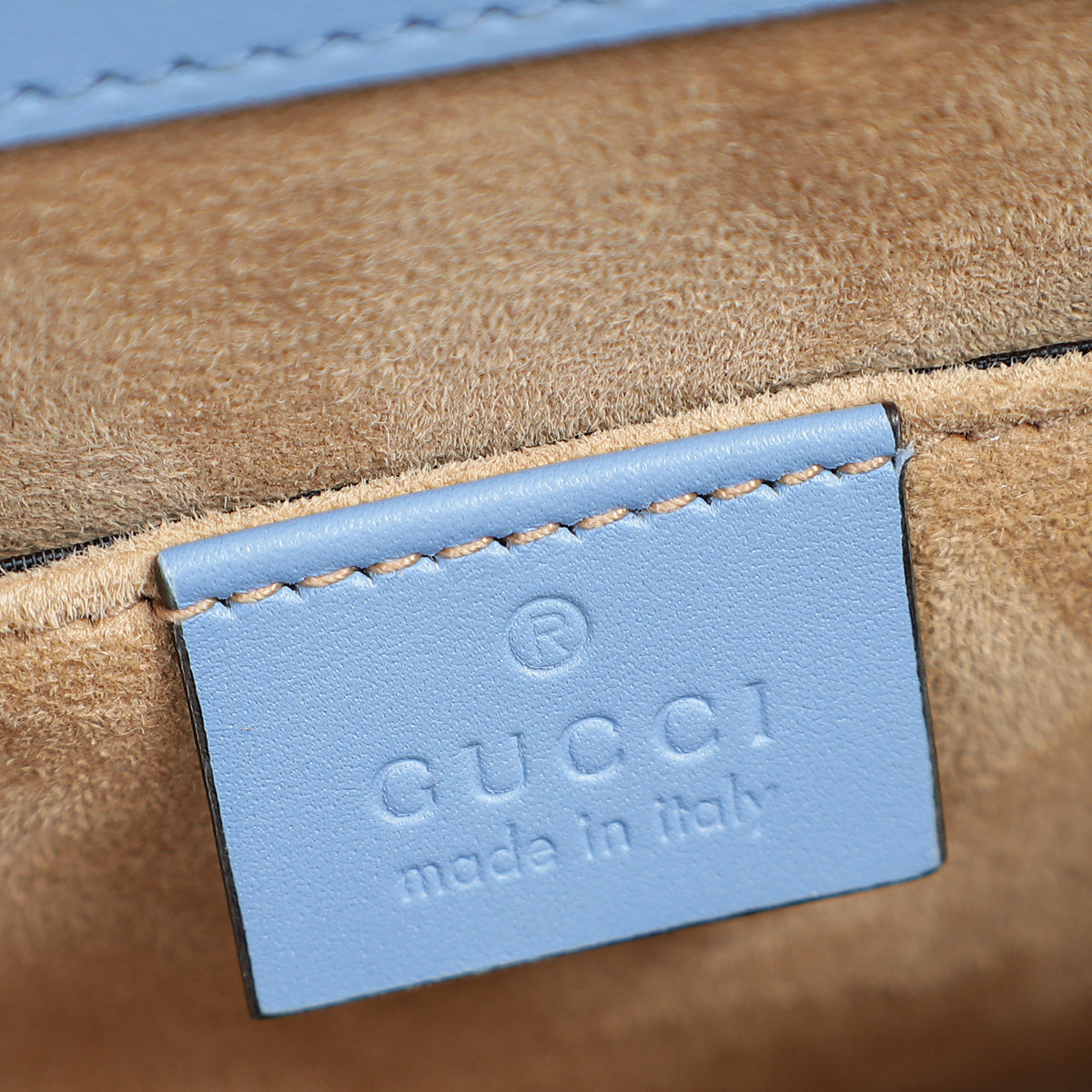 Gucci Light Blue Sylvie Mini Shoulder Bag