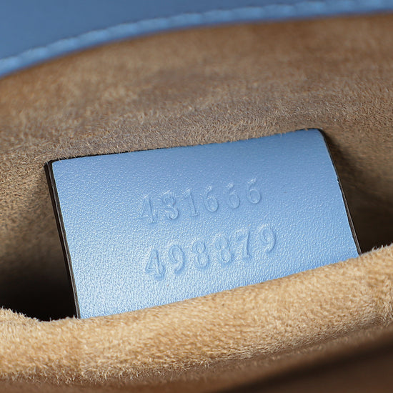 Gucci Light Blue Sylvie Mini Shoulder Bag