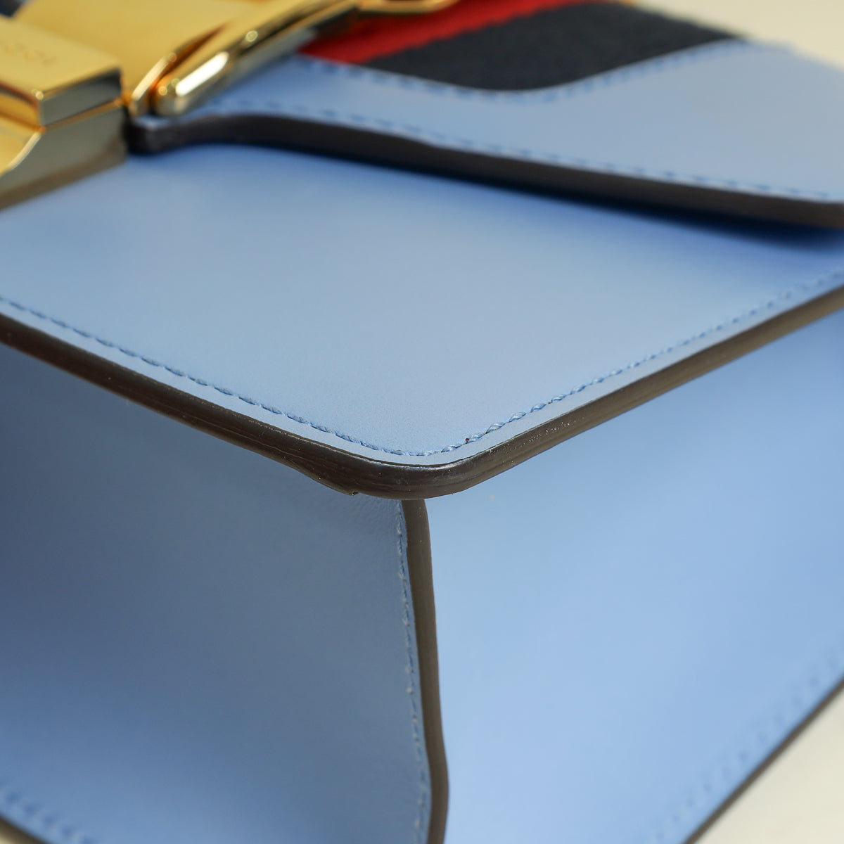 Gucci Light Blue Sylvie Mini Shoulder Bag