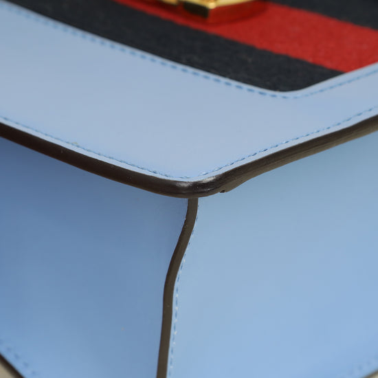 Gucci Light Blue Sylvie Mini Shoulder Bag