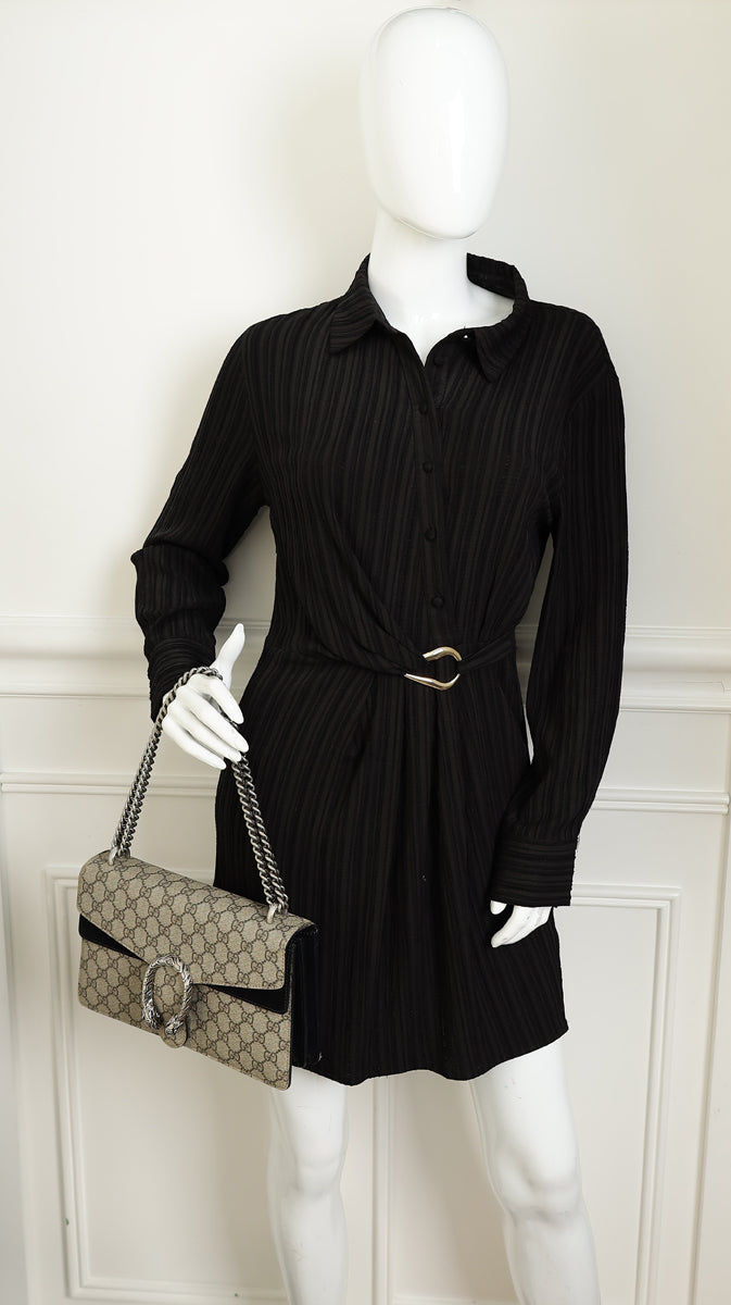 Gucci Bicolor GG Supreme Dionysus Medium Shoulder Bag