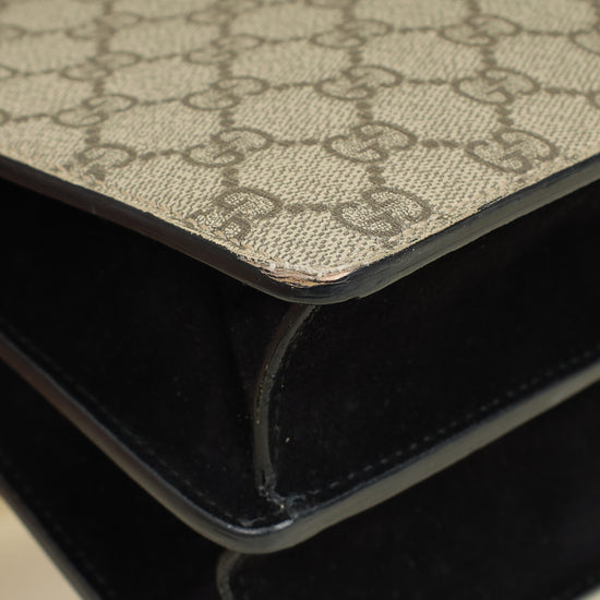 Gucci Bicolor GG Supreme Dionysus Medium Shoulder Bag