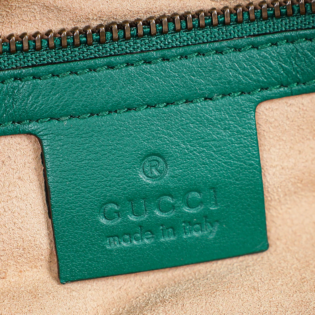 Gucci Green GG Marmont Medium Shoulder Bag