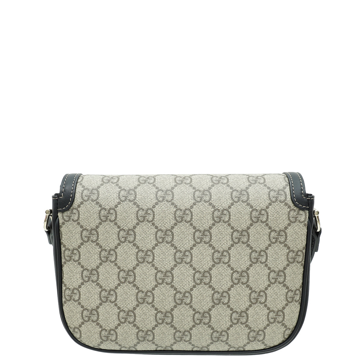 Gucci Bicolor GG Supreme Horsebit 1955 Flap Mini Bag-Gucci-THE CLOSET