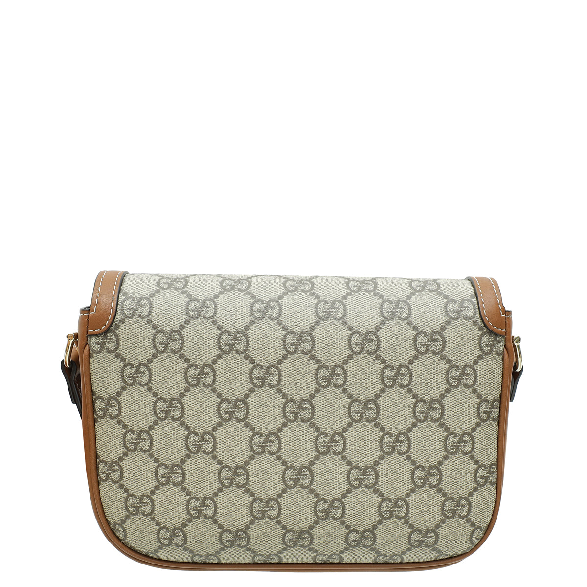 Gucci Bicolor GG Supreme Horsebit 1955 Flap Mini Bag-Gucci-THE CLOSET