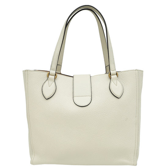 Gucci Ivory GG Dahlia Tote Small Bag