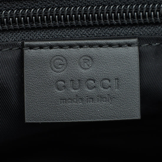 Gucci Black Web Flap Messenger Bag