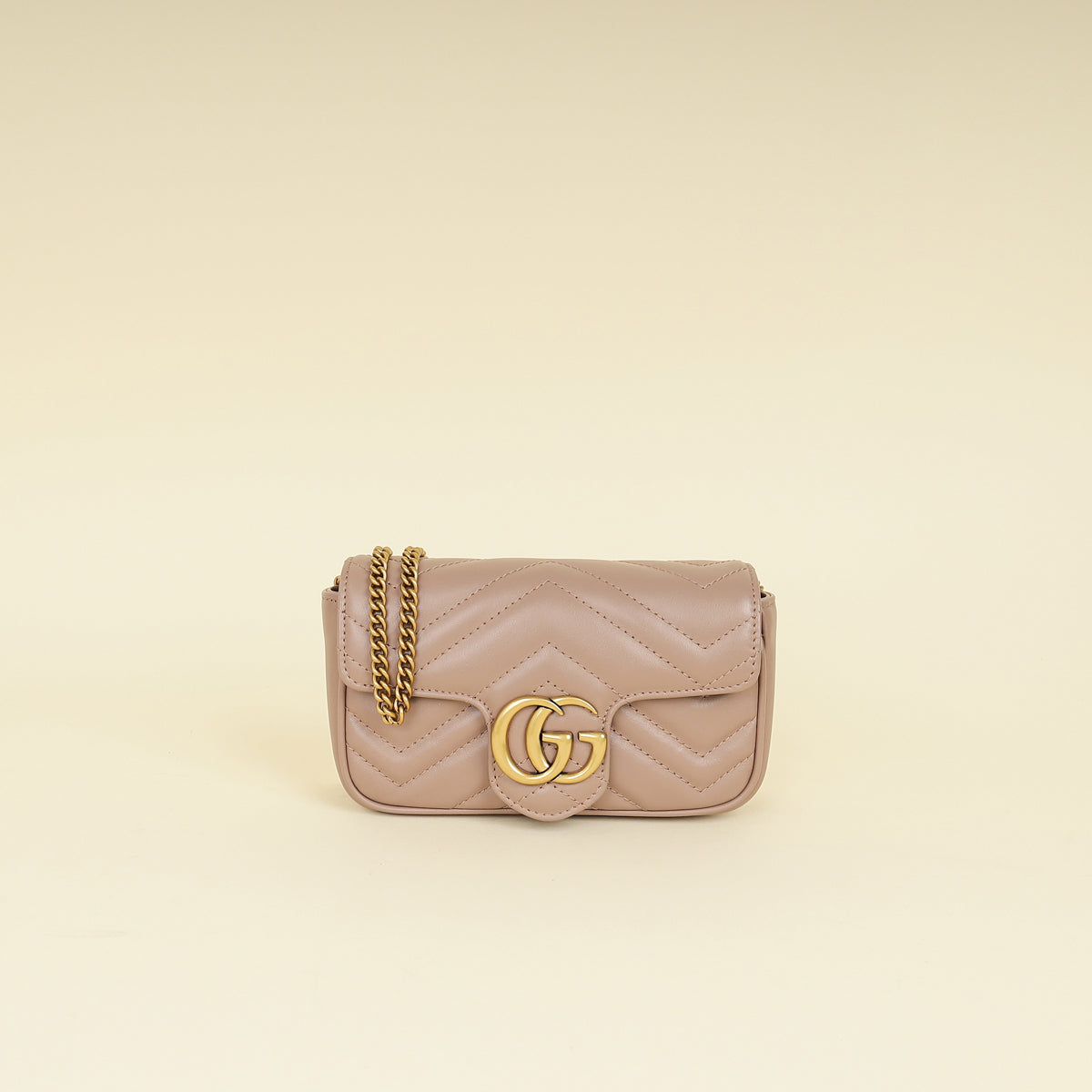 Gucci Dusty Pink GG Marmont Mini Bag-Gucci-THE CLOSET