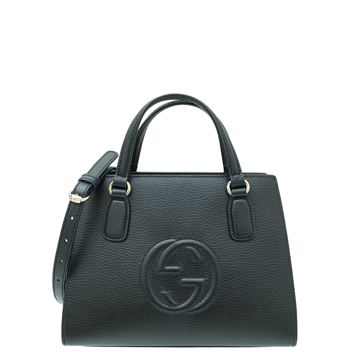 Gucci Black Dollar Soho Top Handle Tote Medium Bag-Gucci-THE CLOSET