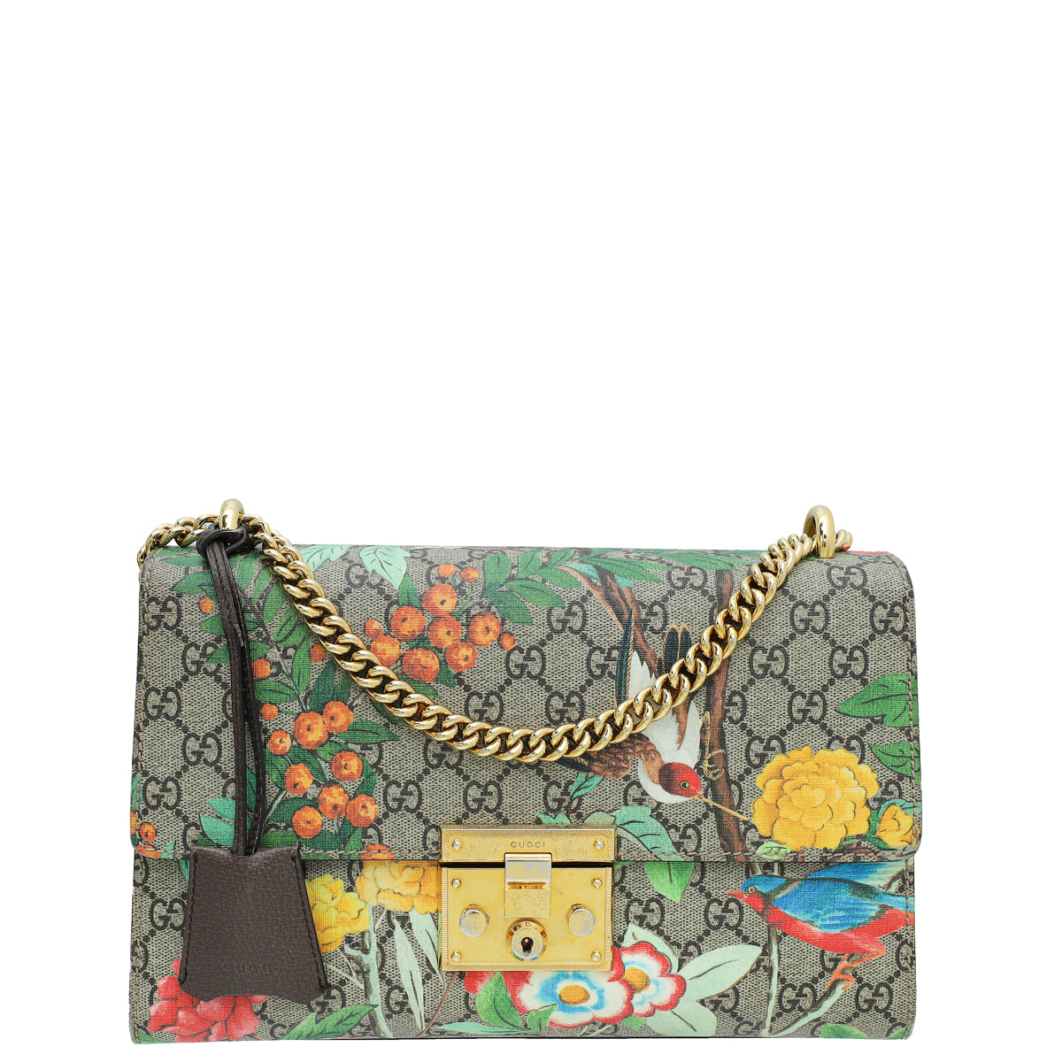 Gucci Multicolor GG Supreme Tian Print Padlock Medium Bag-Gucci-THE CLOSET