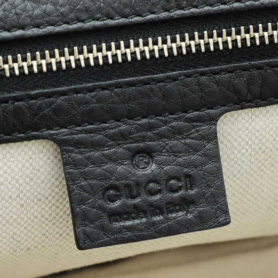 Gucci Bicolor Calf Hair Leopard Print New Bamboo Top Handle Medium Bag