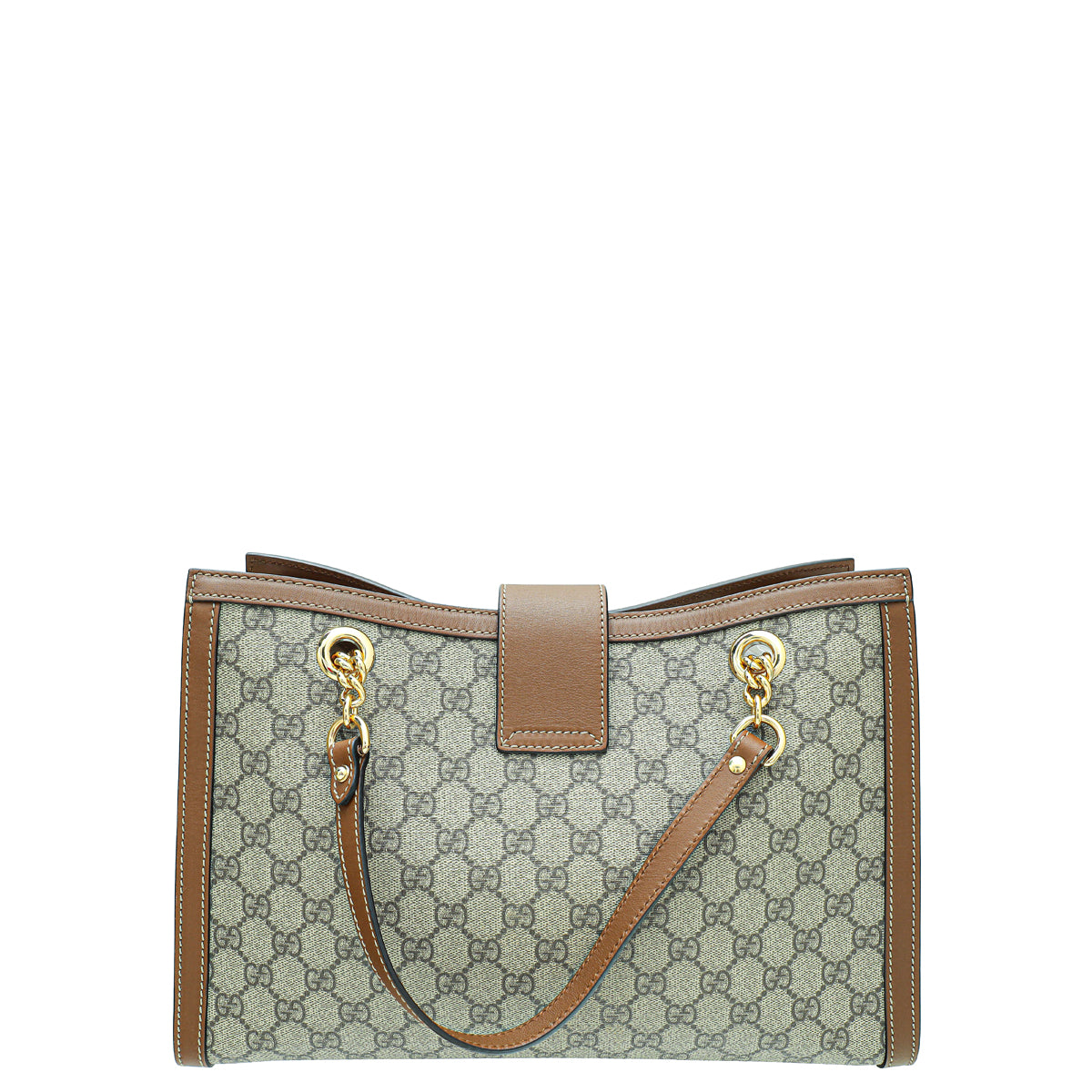Gucci Bicolor GG Supreme Padlock Medium Shoulder Bag-Gucci-THE CLOSET