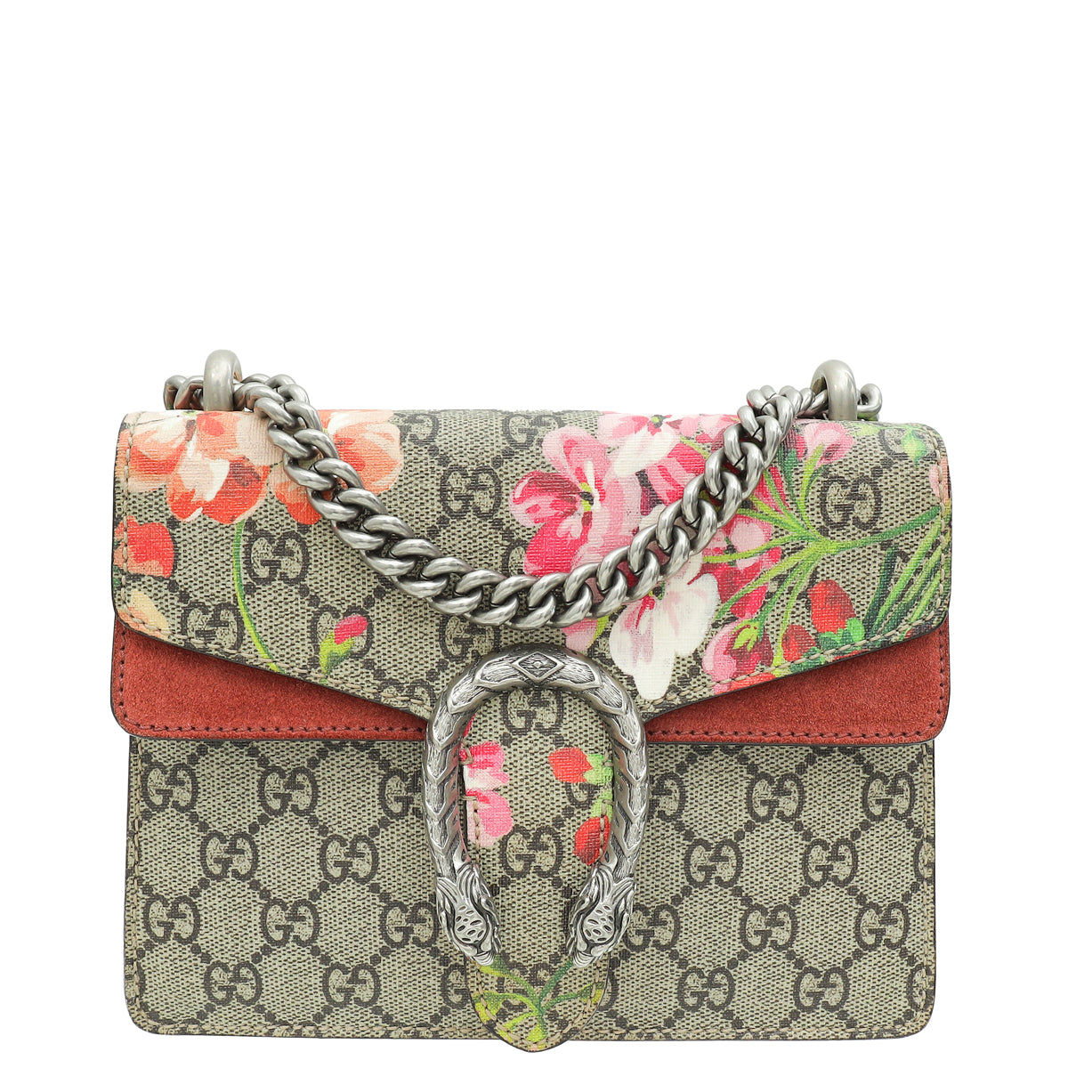 Gucci Multicolor GG Supreme Blooms Dionysus Mini Shoulder Bag-Gucci-THE CLOSET