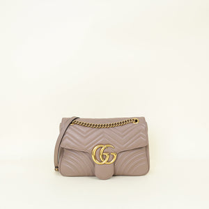 Gucci Porcelaine Rose GG Marmont Large Shoulder Bag