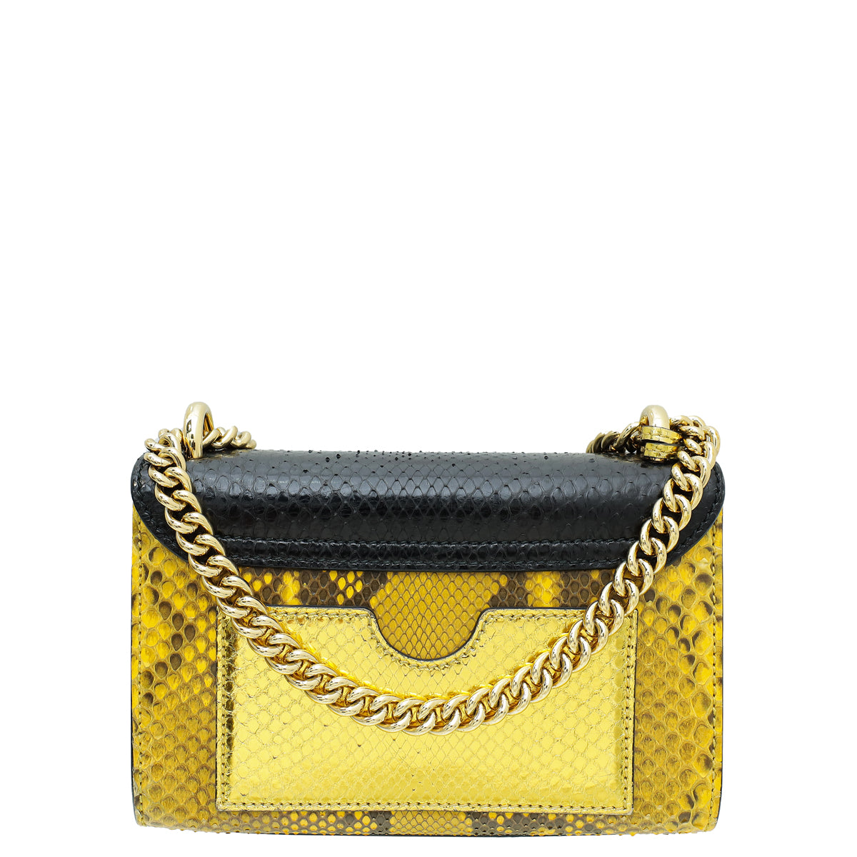 Gucci Tricolor Python Padlock Chain Small Bag-Gucci-THE CLOSET